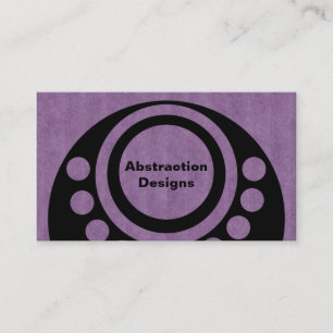 Carte de visite Dimensions Abstraites, Violet