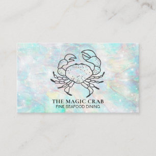 Carte De Visite Diner fin de crabe magique de *~* par le pastel de