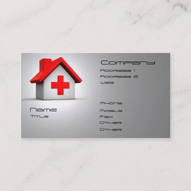 Carte de visite d'infirmière (Devant)