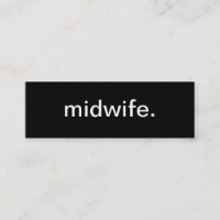 Carte de visite d'infirmière de sage-femme