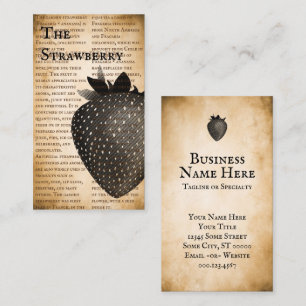 Carte de visite d'information vintage sur la frais