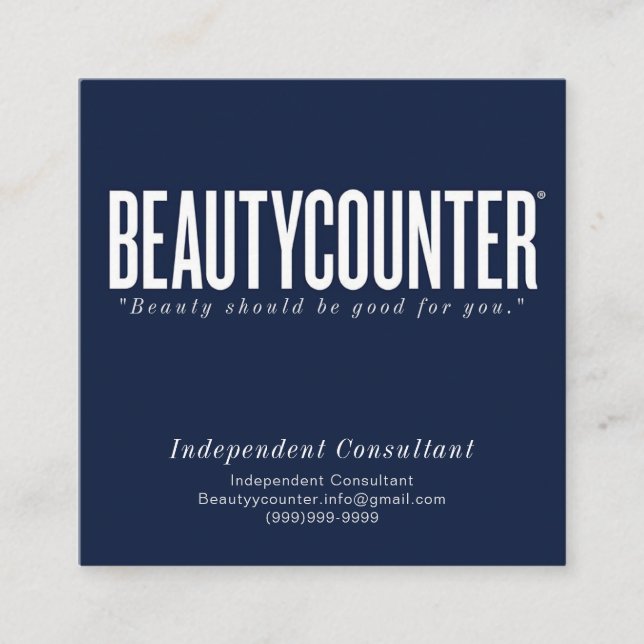 carte de visite d'informations sur le Merci et la  (Devant)