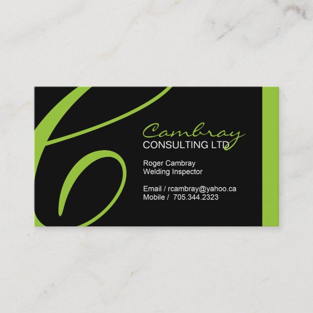 Carte de visite d'inspecteur de soudure (Devant)