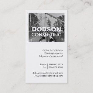 Carte de visite d'inspecteur de soudure