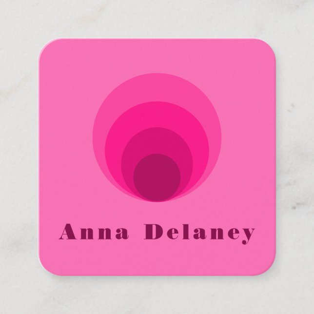 Carte de visite d'inspiration rétro (Devant)