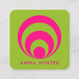 Carte de visite d'inspiration rétro