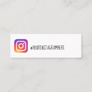 carte de visite d'instagram