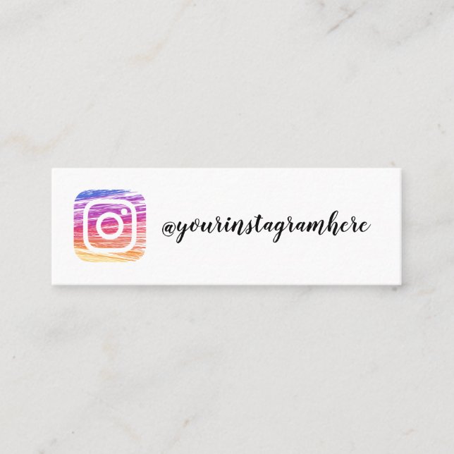 carte de visite d'instagram (Devant)