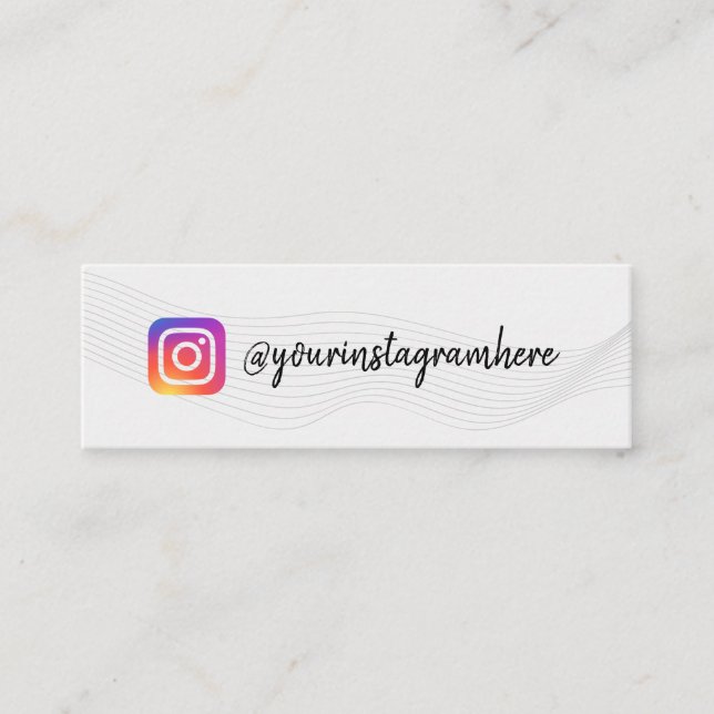 carte de visite d'instagram Motif Waves (Devant)