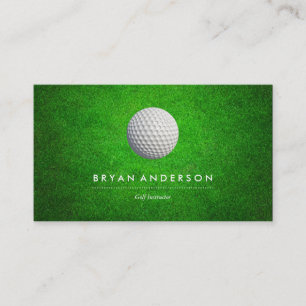 Carte de visite d'instructeur de golf