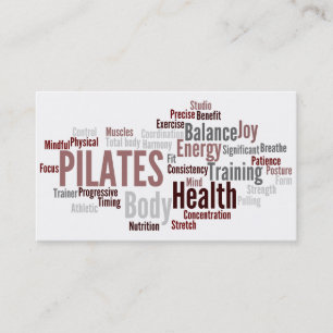 Carte de visite d'instructeur de PILATES