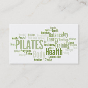 Carte de visite d'instructeur de PILATES