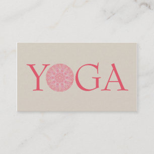 Carte de visite d'instructeur de YOGA