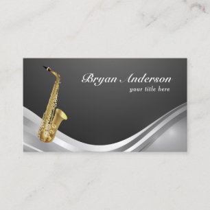 Carte de visite d'instruments saxophone