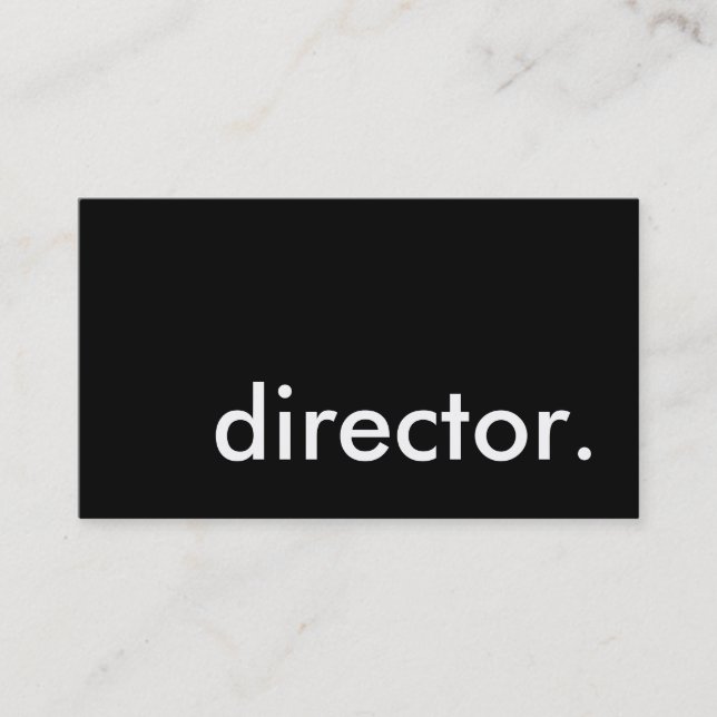 Carte De Visite directeur. (Devant)