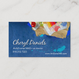 Carte De Visite Directeur artistique : Peintre d'artiste graphique
