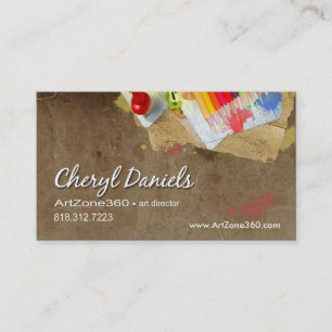 Carte De Visite Directeur artistique : Peintre d'artiste graphique