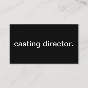 Carte De Visite Directeur de casting