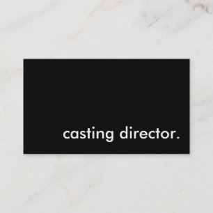 Carte De Visite directeur de casting.