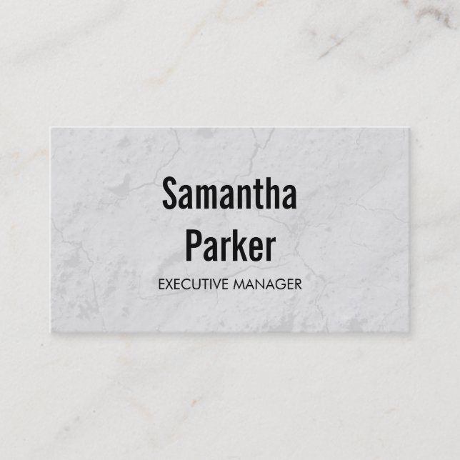 Carte De Visite Directeur exécutif contemporain Grey tendance (Devant)