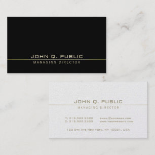 Carte De Visite Directeur général élégant et professionnel mod