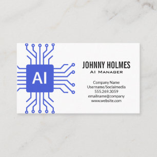 Carte De Visite Directeur technique Technologie d'IA