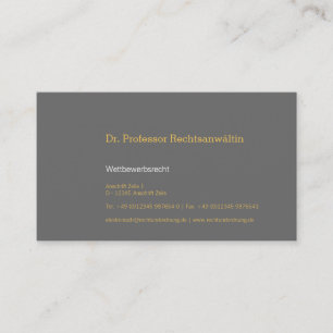 Carte de visite discrète