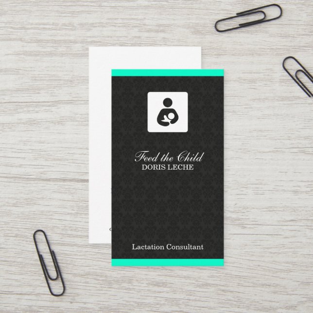 Carte De Visite Discrimination raciale de damassé de consultant en (Devant/Arrière en situation)