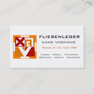 Carte De Visite Dispositif de formation de carreaux