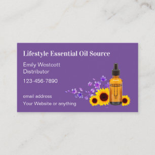 Carte De Visite Distributeur d'huiles essentielles