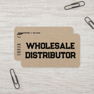 Carte De Visite Distributeur en gros Kraft