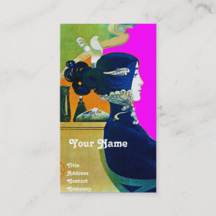 Carte De Visite DIVA DANS LE SALON DE BELLE MONOGRAMME BLEU, Artis