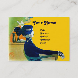 Carte De Visite DIVA DANS LE SALON DE BELLE MONOGRAMME BLEU, Artis