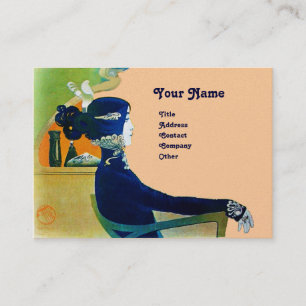 Carte De Visite DIVA DANS LE SALON DE BELLE MONOGRAMME BLEU, Artis