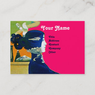 Carte De Visite DIVA DANS LE SALON DE BELLE MONOGRAMME BLEU, Artis