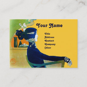 Carte De Visite DIVA DANS LE SALON DE BELLE MONOGRAMME BLEU, Artis