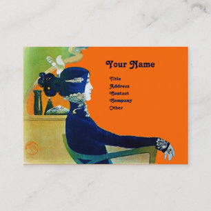 Carte De Visite DIVA DANS LE SALON DE BELLE MONOGRAMME BLEU, Artis