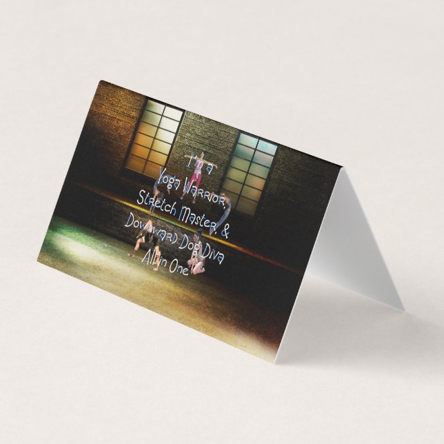 Carte De Visite Diva SUPÉRIEURE de yoga (Dos)