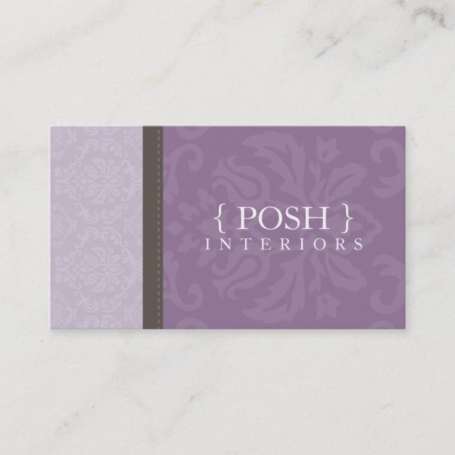 CARTE DE VISITE :: divinement damask L 5 (Devant)