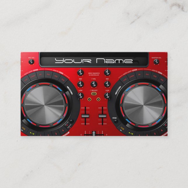Carte de visite DJ (Devant)