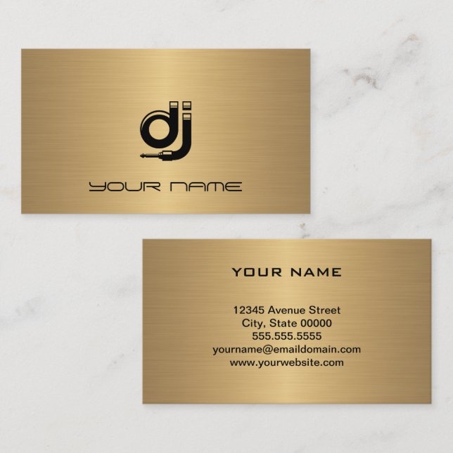 Carte de visite DJ (Devant / Derrière)