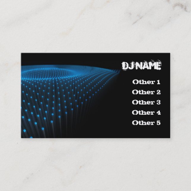Carte de visite DJ (Devant)