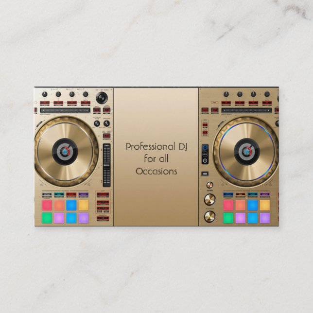 Carte de visite DJ (Devant)