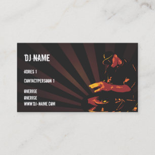 Carte De Visite Dj Business card
