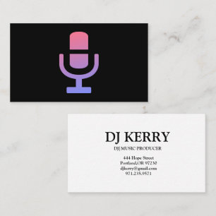 Carte De Visite DJ Disc Jockey Électronique