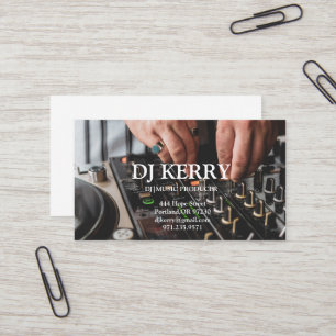 Carte De Visite DJ Disc Jockey Électronique
