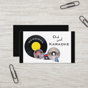Carte De Visite "DJ et Karaoke" 