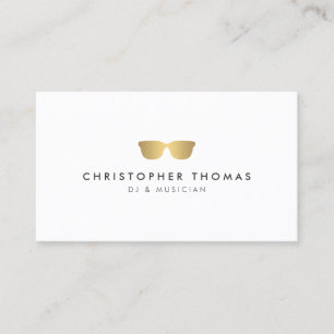Carte de visite DJ Gold Sunglasses II
