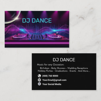 Carte De Visite DJ moderne