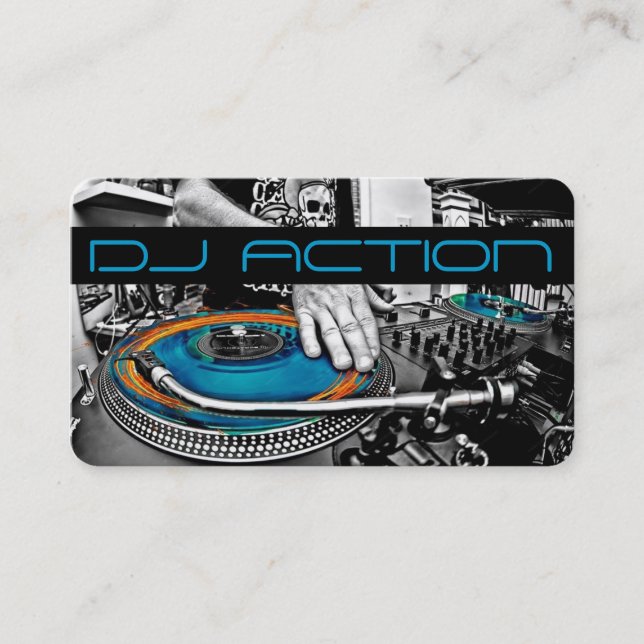 Carte De Visite DJ Music Club cool Animation (Devant)